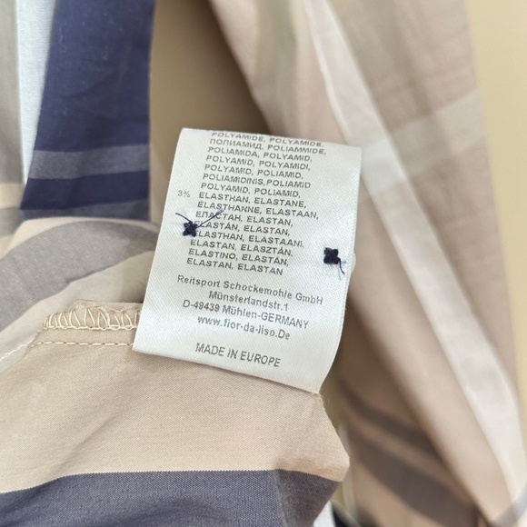 Fior da Liso Plaid Equestrian Long Sleeve Blouse - Picture 7 of 10